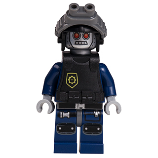 Robo SWAT - Casquette d'aviateur avec lunettes, gilet pare-balles | tlm055