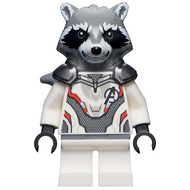 Rocket Raccoon - White Jumpsuit, Dark Bluish Gray Head | sh0569