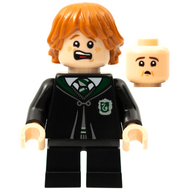Ron Weasley - Black Slytherin Robe and Short Legs (Vincent Crabbe Transformation) | hp287
