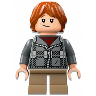 Ron Weasley - Dark Bluish Gray Plaid Jacket, Dark Tan Short Legs | hp496