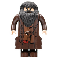 Rubeus Hagrid - Dark Brown Topcoat with Buttons (Light Nougat Version with Movable Hands) | hp111