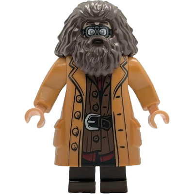 Rubeus Hagrid - Medium Nougat Topcoat with Buttons, Goggles | hp613