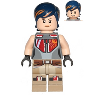 Sabine Wren - Cheveux bleu foncé avec reflets orange | sw0616