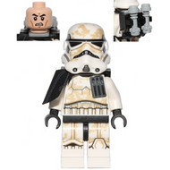 Sandtrooper - Épaulette noire, porte-munitions, taches de terre, sac à dos de survie | sw0548a