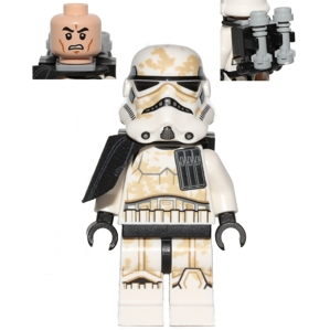 Sandtrooper - Black Pauldron, Ammo Pouch, Dirt Stains, Survival Backpack | sw0548a