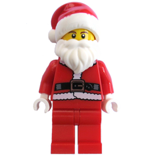Santa - Fur Lined Jacket with Copper Belt Buckle, Red Legs, Brown Eyebrows | hol036
