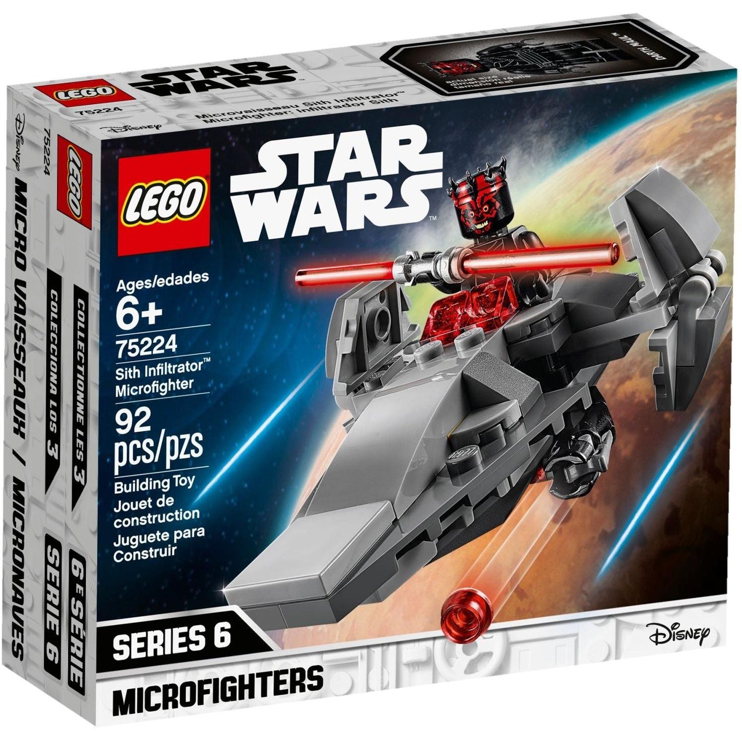 Sith Infiltrator Microfighter | Star Wars | 75224