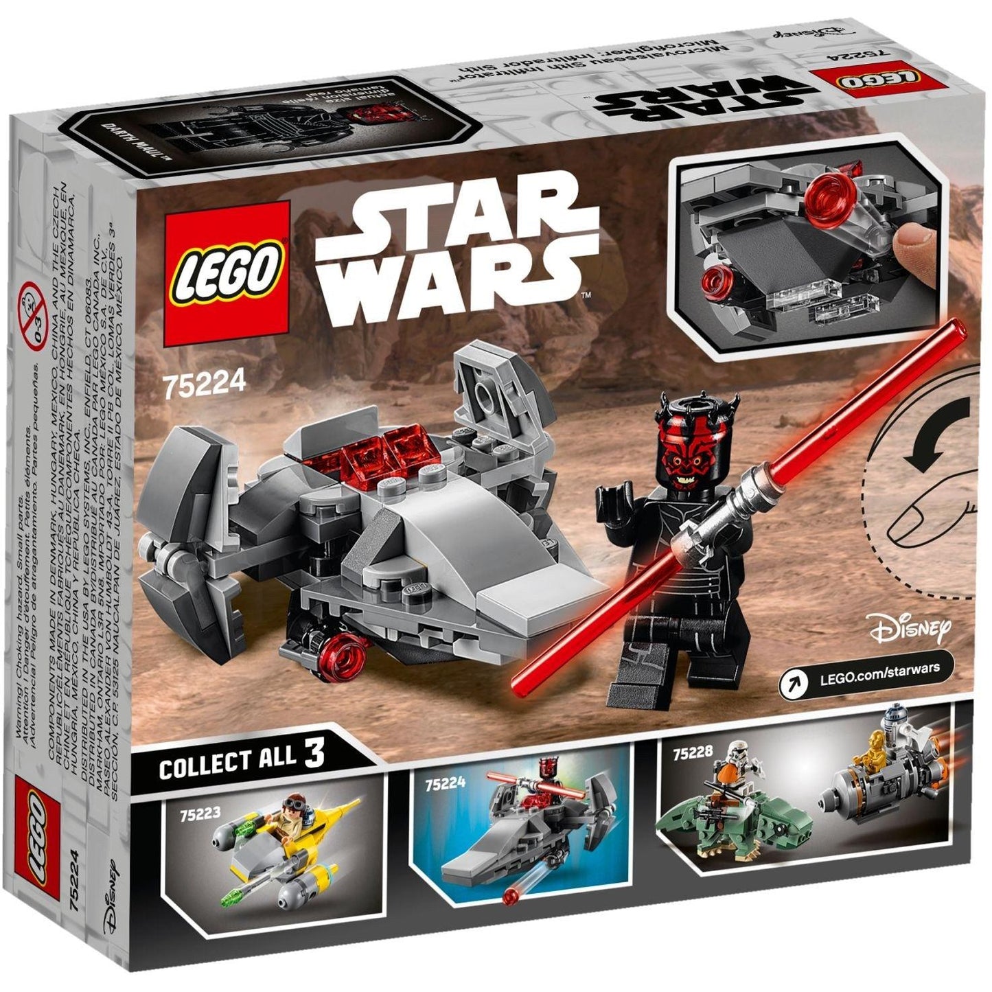 Sith Infiltrator Microfighter | Star Wars | 75224