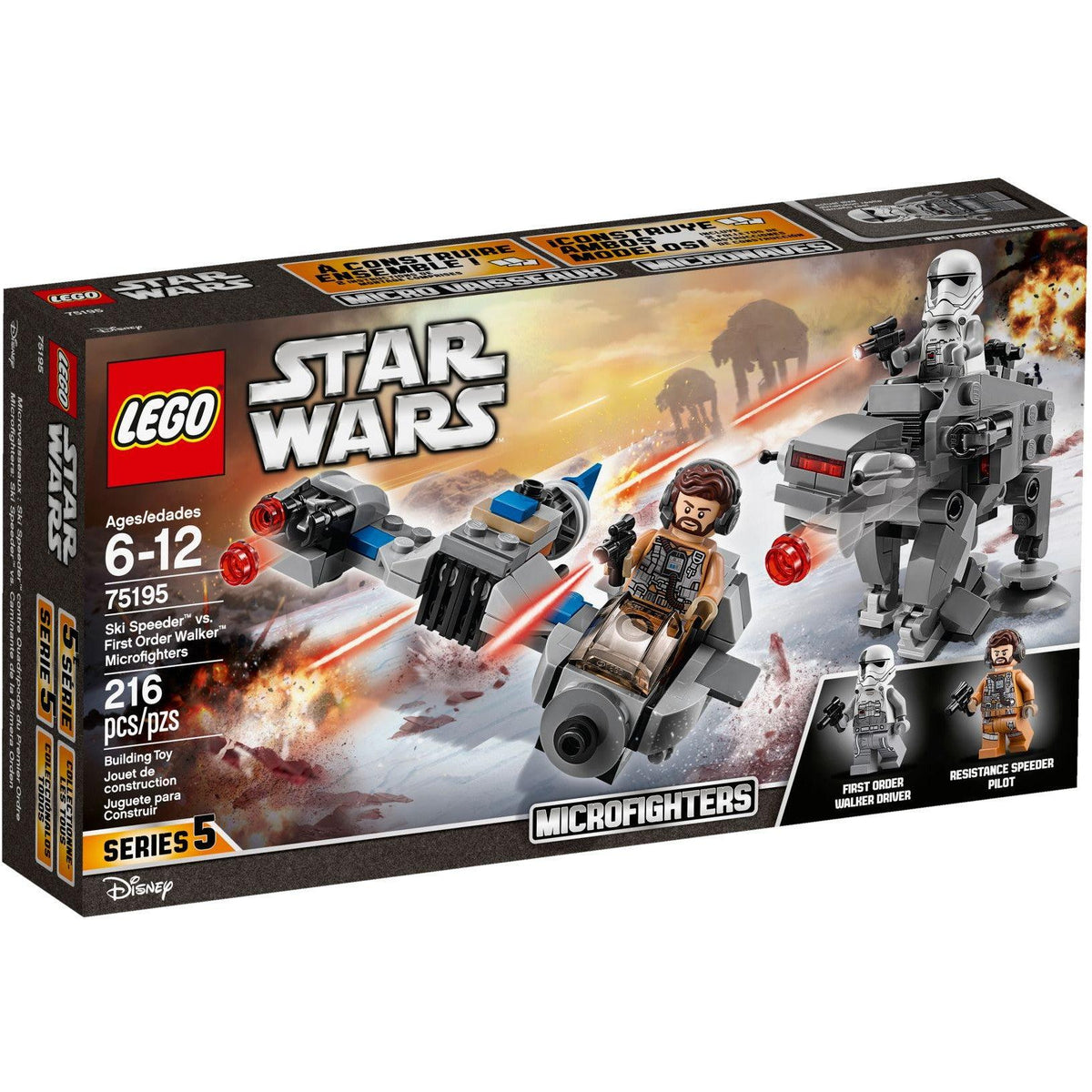 Ski Speeder contre Microfighters Marcheurs du Premier Ordre | Star Wars | 75195