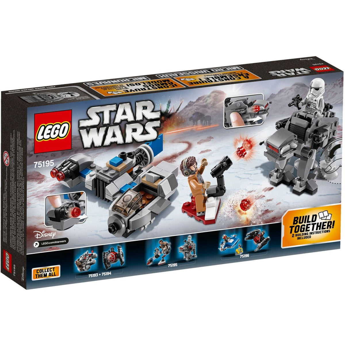 Ski Speeder contre Microfighters Marcheurs du Premier Ordre | Star Wars | 75195