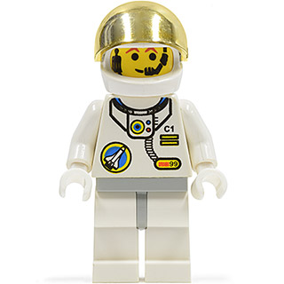 Port spatial - Astronaute C1, jambes blanches et hanches gris clair | spp003