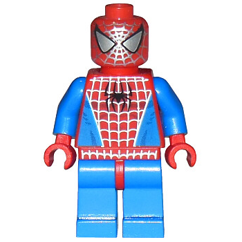 Spider-Man 1 - Bras et jambes bleus, toile argentée | spd001