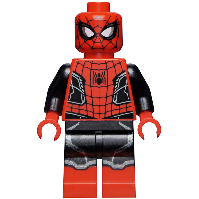Spider-Man - Black and Red Suit, Small Black Spider, Silver Trim (Upgraded Suit) | sh0782