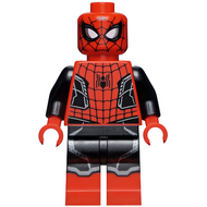 Spider-Man - Costume noir et rouge, petite araignée noire, bordure argentée (Costume amélioré) | sh0782
