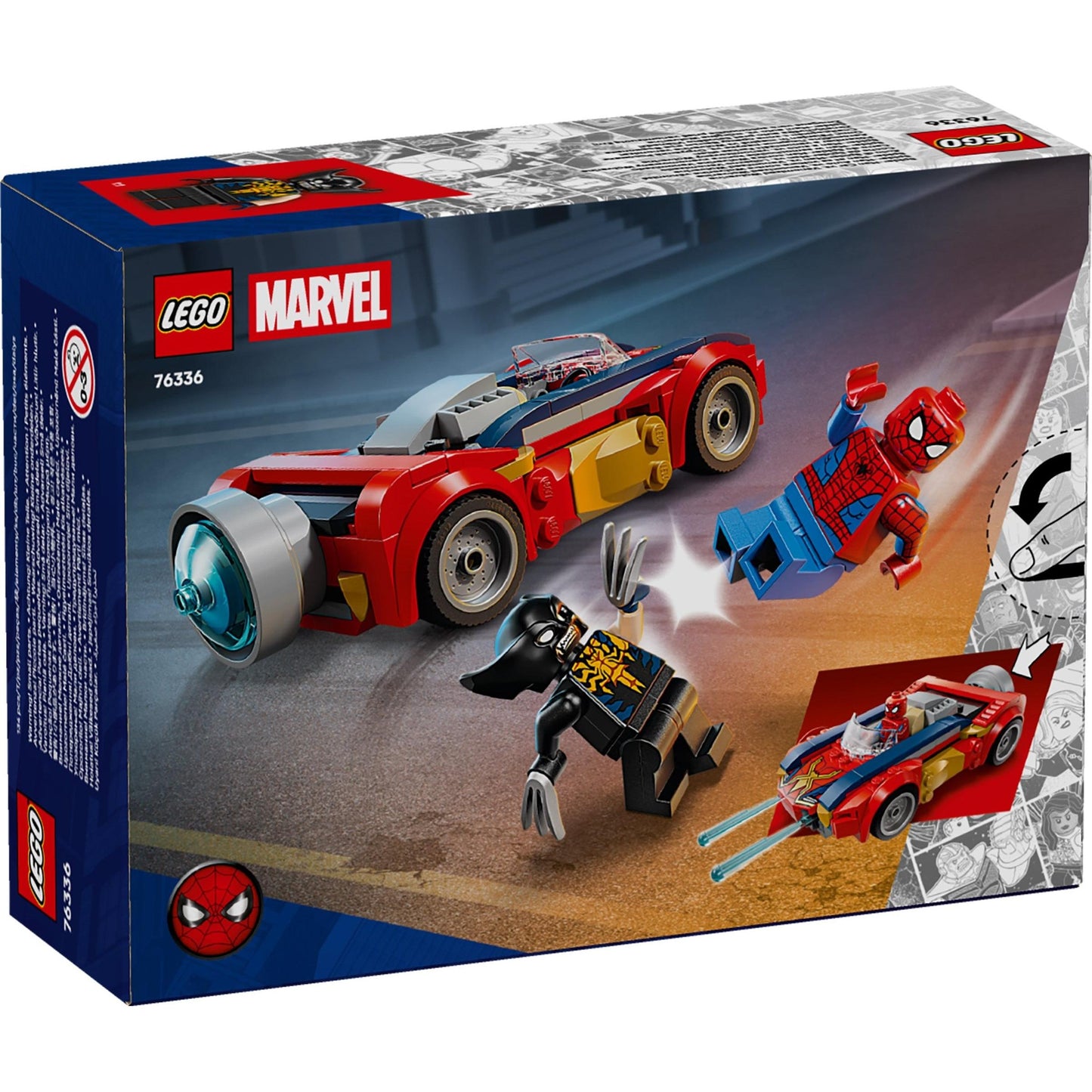 Spider-Man Car vs. Venomized Wolverine | Marvel Super Heroes | 76336