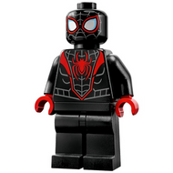 Spider-Man (Miles Morales) - Toile gris bleu foncé sur la tête, mains rouges | sh0855