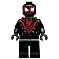 Spider-Man (Miles Morales) - Toile rouge sur la tête, mains noires | sh0540