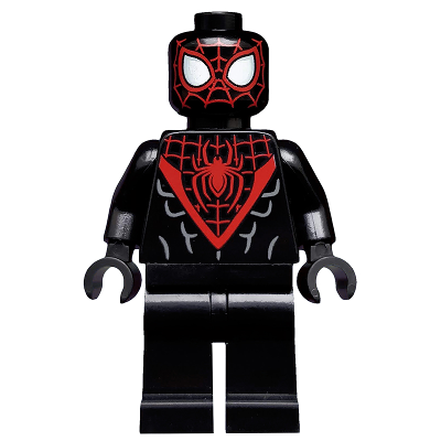 Spider-Man (Miles Morales) - Red Webbing on Head, Black Hands | sh0540