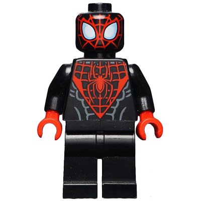 Spider-Man (Miles Morales) - Red Webbing on Head, Red Hands | sh0190