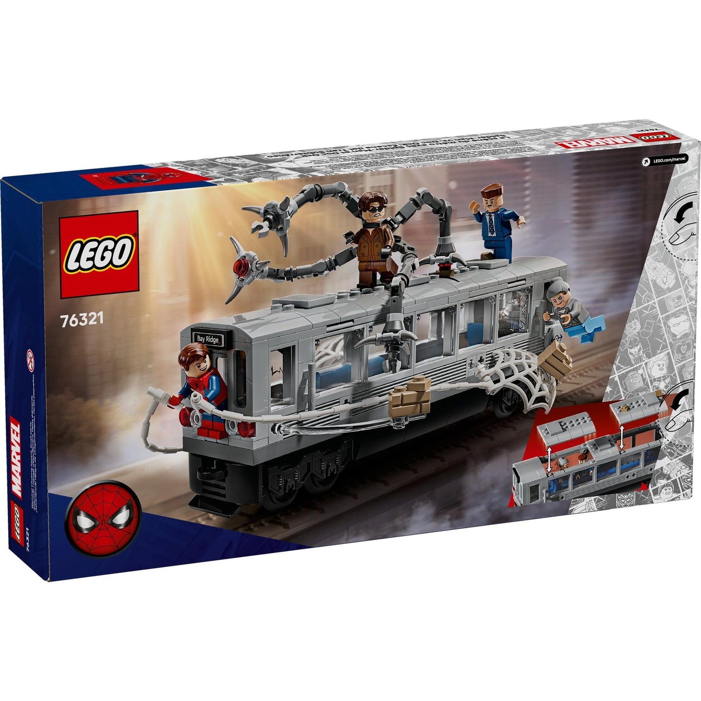 Spider-Man vs. Doc Ock Subway Train Scene | Marvel Super Heroes | 76321