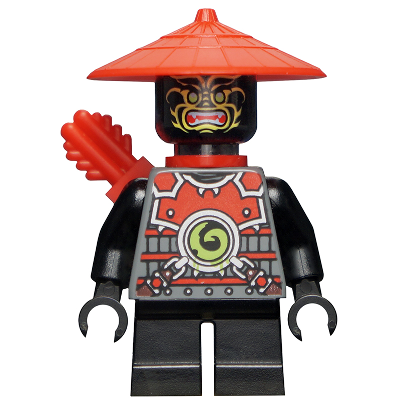 Stone Army Scout - Yellow Face, Red Quiver, Short Legs | njo0072