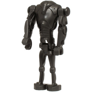 Super Battle Droid - Pearl Dark Gray, Narrow Head, Chest Light Indent