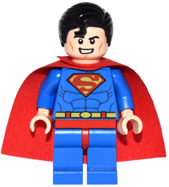 Superman - Blue Suit, Starched Fabric Cape, Open Mouth / Red Eyes | dim019