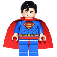Superman - Blue Suit, Starched Fabric Cape, Open Mouth / Red Eyes | dim019