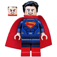Superman - Costume bleu foncé, cape spongieuse, bottes rouges | sh0220