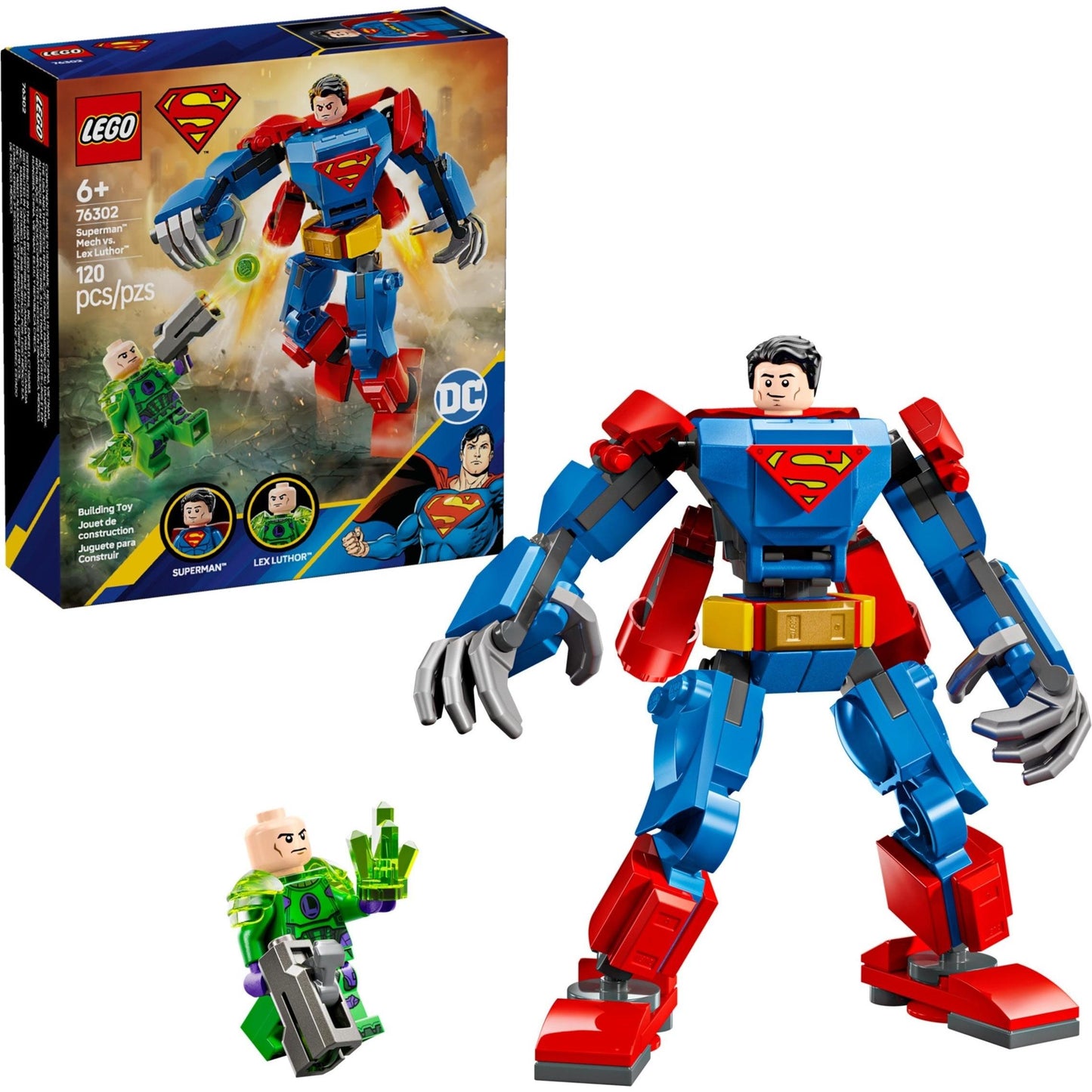 Superman Mech vs. Lex Luthor | DC Comics Super Heroes | 76302