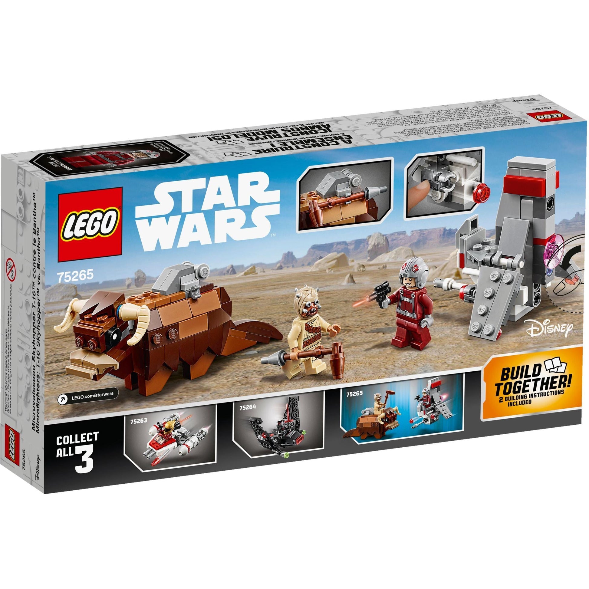 T-16 Skyhopper vs Bantha Microfighters | Star Wars | 75265