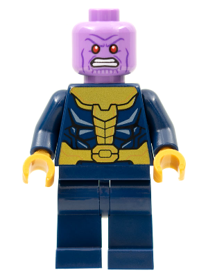 Thanos - Minifigure, Dark Blue and Gold Outfit, Dark Blue Arms, Plain Legs | sh0761