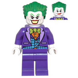 The Joker - Medium Azure Vest, Lime Bow Tie, Large Smile / Smirk | sh0206