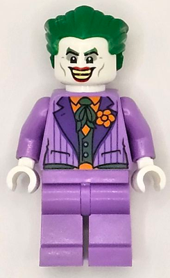 The Joker - Medium Lavender Suit, Dark Green Vest, Green Hair Swept Back | sh0903