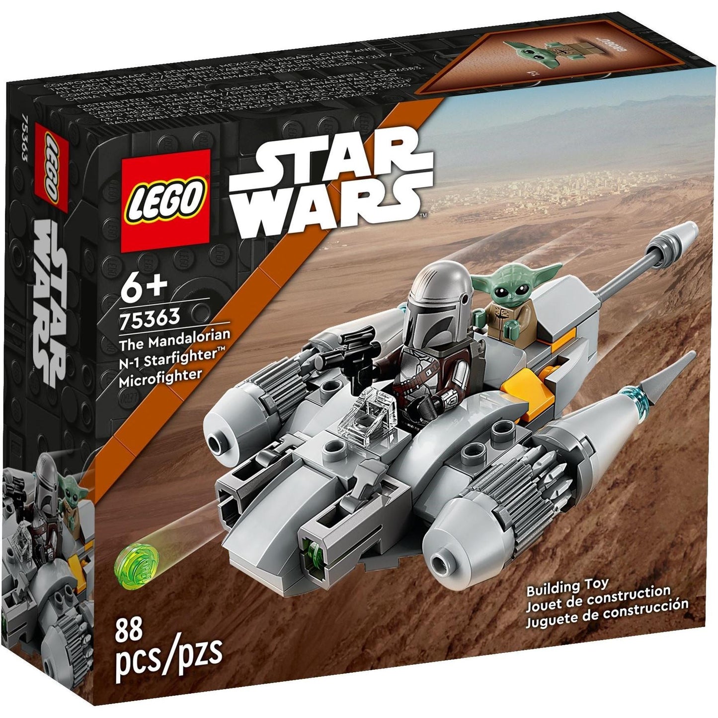 The Mandalorian N-1 Starfighter Microfighter | Star Wars | 75363