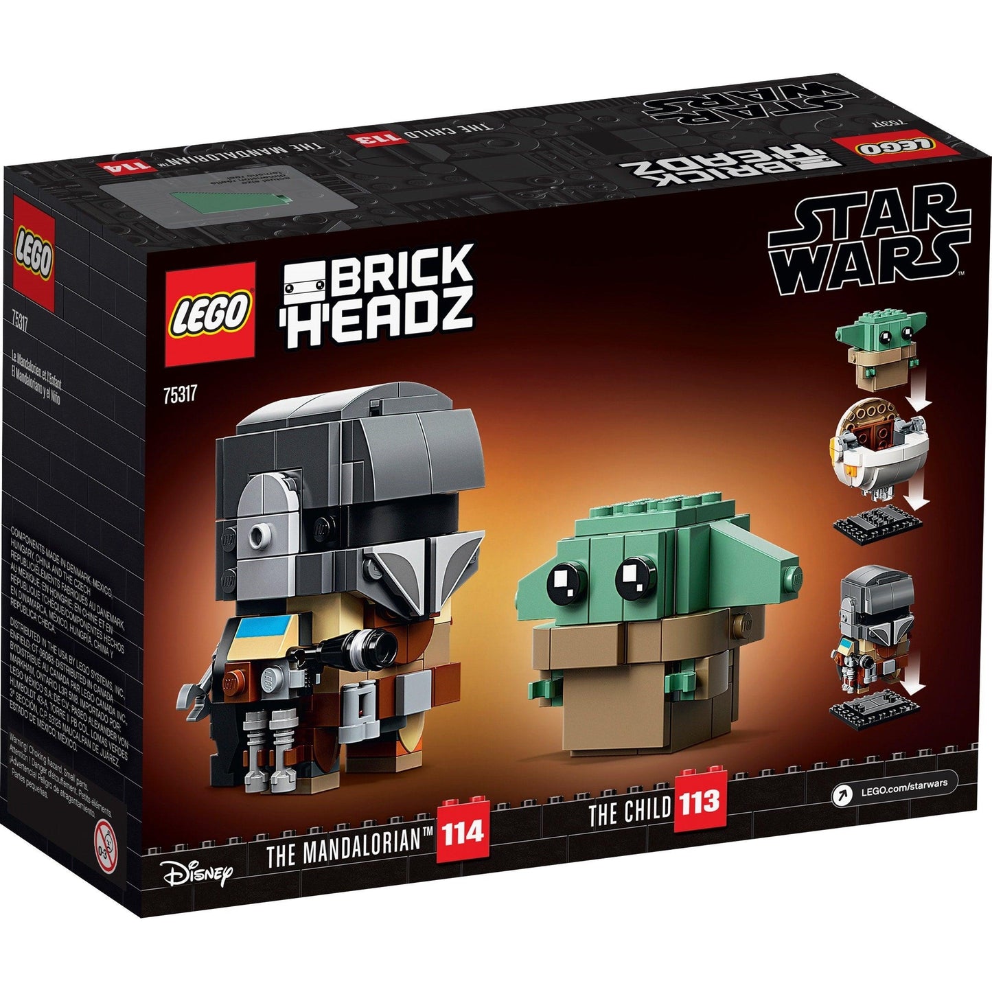 The Mandalorian & The Child | BrickHeadz | 75317