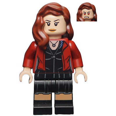The Scarlet Witch (Wanda Maximoff) - Printed Legs, Reddish Brown Hair | sh0174