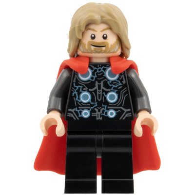 Thor - Flexible Rubber Cape, Black Legs, Dark Tan Tousled Hair | sh1069