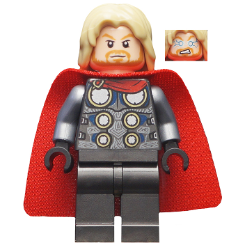 Thor - Spongy Cape with Single Hole, Pearl Dark Gray Legs | sh0645