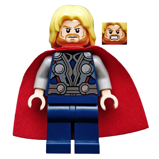 Thor - Cape en tissu amidonné, jambes bleu foncé | sh0018