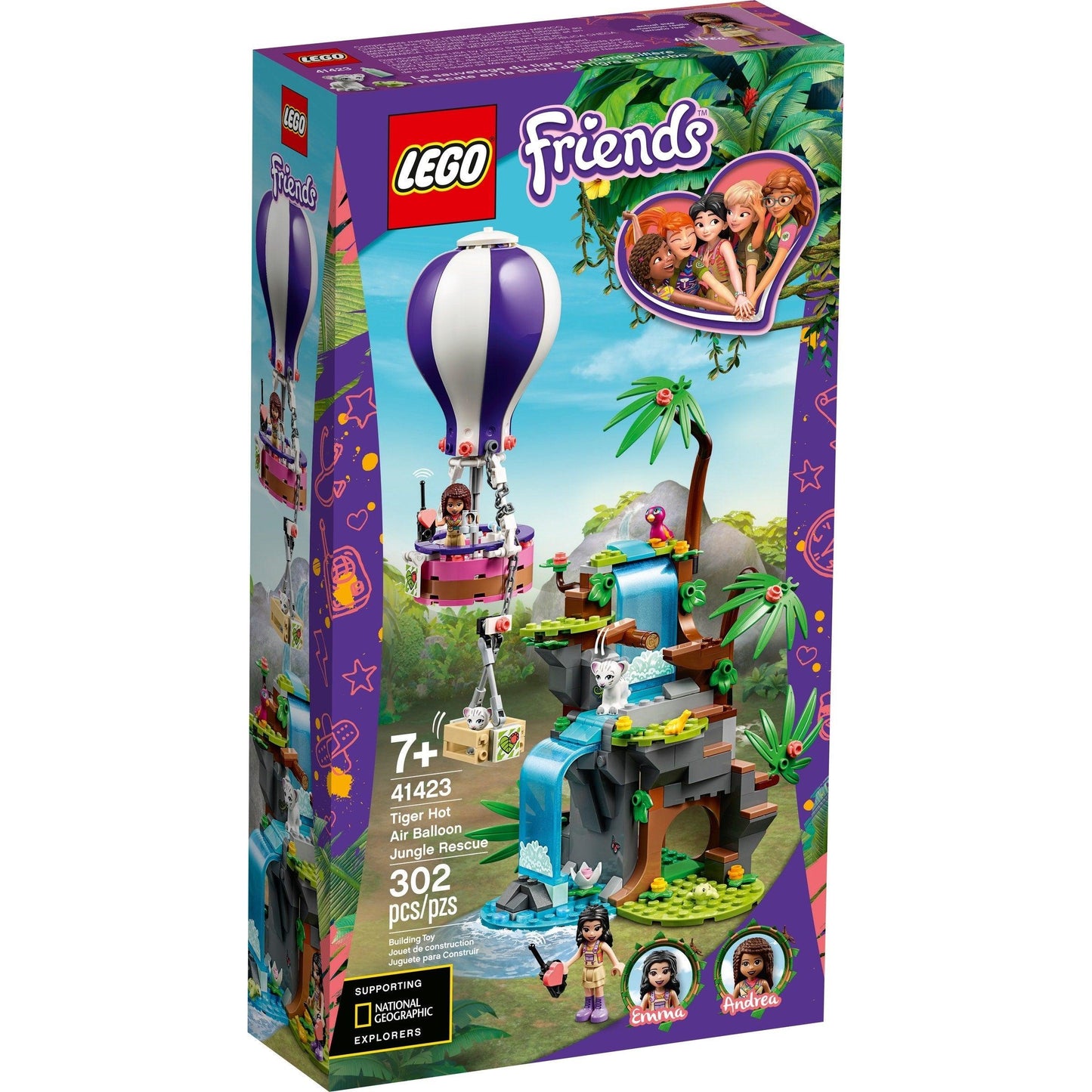 Tiger Hot Air Balloon Jungle Rescue | Friends | 41423