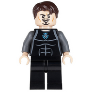Combinaison Tony Stark noire et gris bleu foncé | sh0069