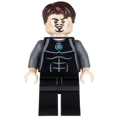Tony Stark - Black and Dark Bluish Gray Jumpsuit | sh0069