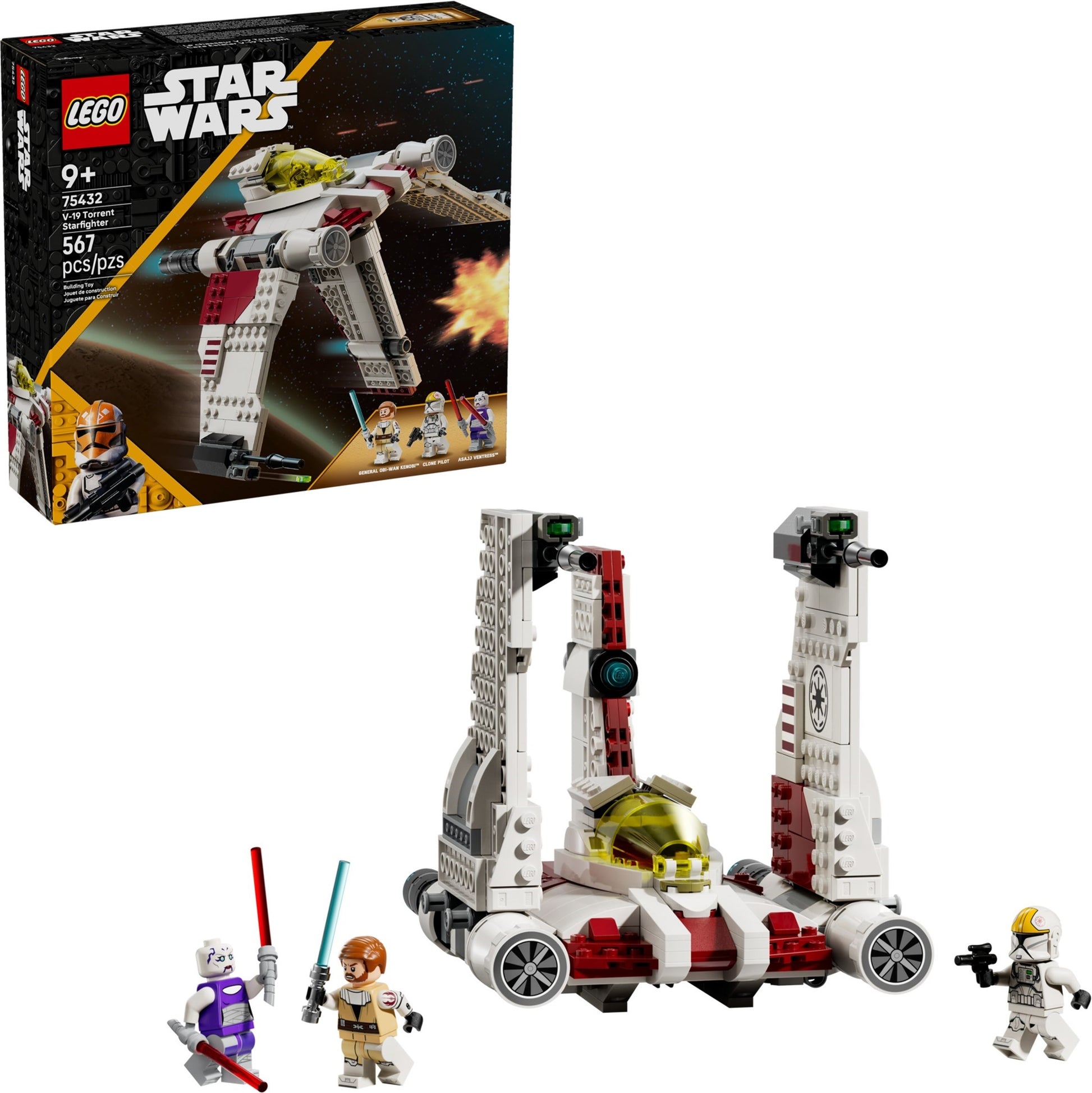 Chasseur stellaire V-19 Torrent | Star Wars | 75432