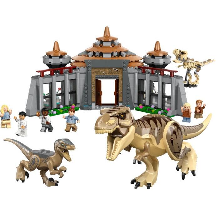 Centre des visiteurs : Attaque de T. rex et de raptors | Jurassic World | 76961