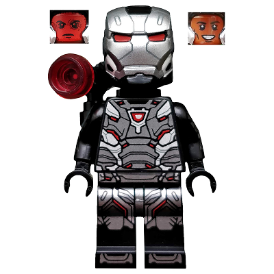 War Machine - Black and Silver Armor with Backpack | col334