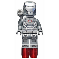 War Machine - Dark Bluish Gray and Silver Armor with Backpack | sh0066