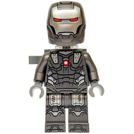 War Machine - Pearl Dark Gray and Silver Armor with Neck Bracket, Ingot and Plate with Clip | sh0987