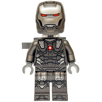 War Machine - Pearl Dark Gray and Silver Armor with Neck Bracket, Ingot and Plate with Clip | sh0987