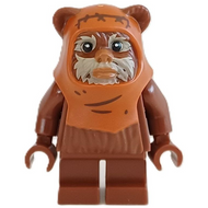Wicket (Ewok), capuche moulée orange foncé avec plis | sw1435